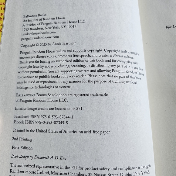 The Road to Tender Hearts A Novel by Annie Hartnett First Edition Hardcover New - Picture 3 of 4